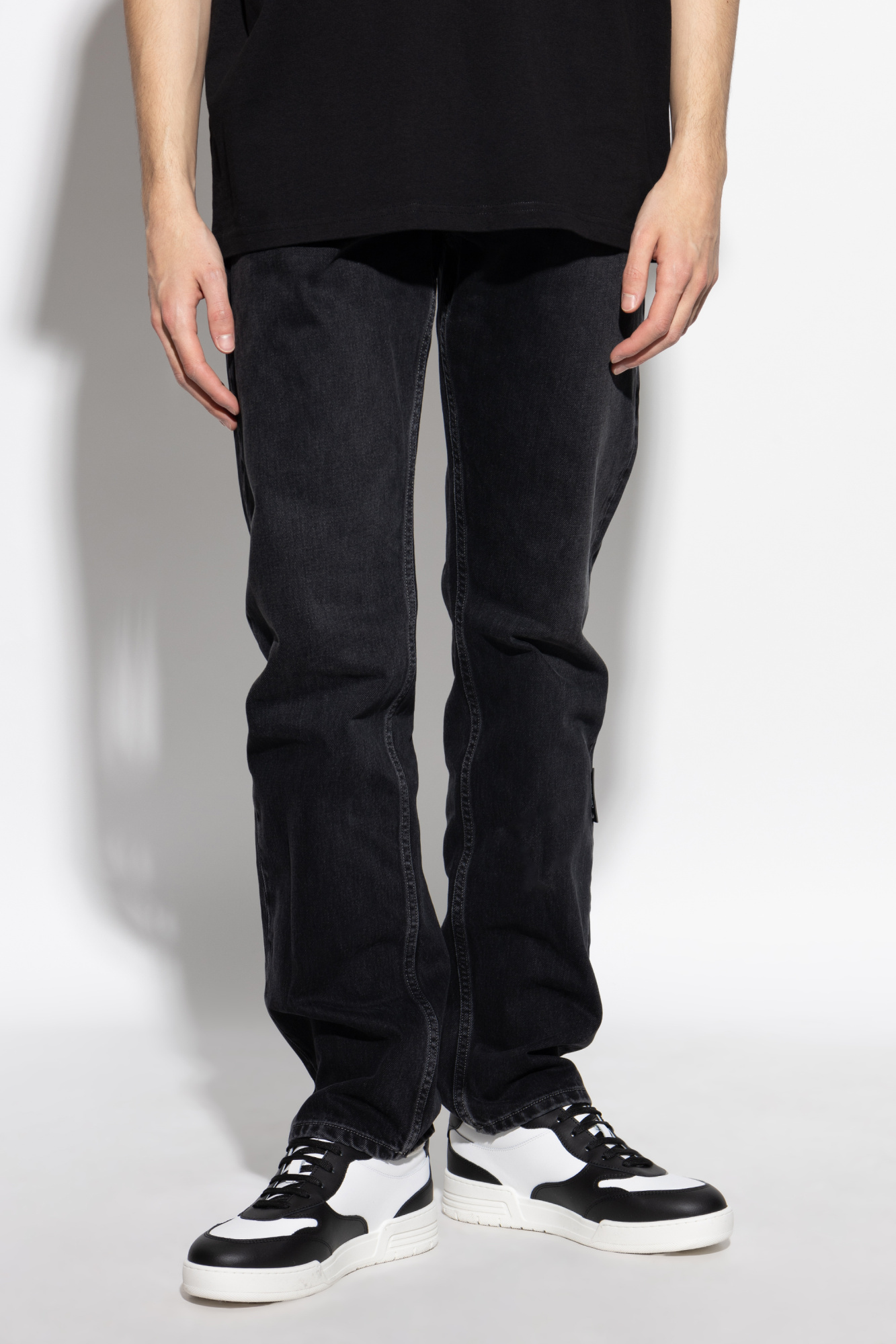 ARGUE】 vintage black denim pants　size:１ Przeglądaj Czarny sprany - Dżinsy Authentic, 100% bawełny z